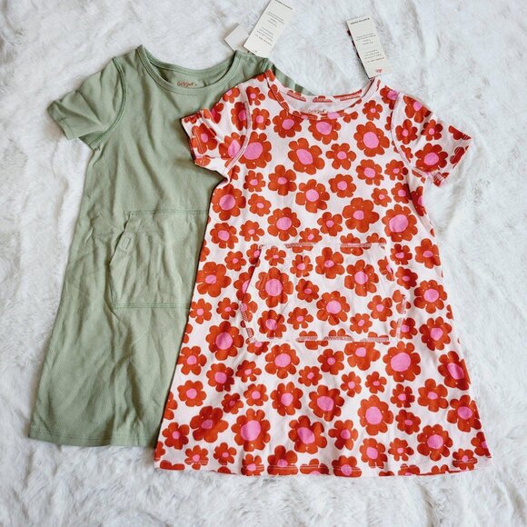 Cat & Jack Toddler Girls' 2pk Adaptive Short Sleeve Dress (5T) 4KIDB-AC - Picture 3 of 9